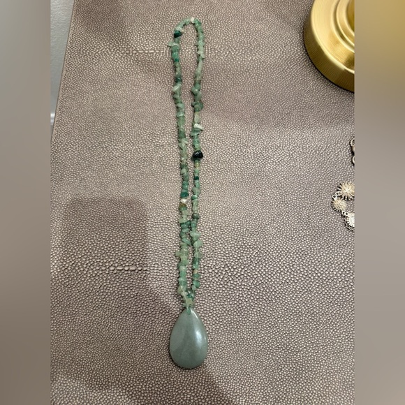 Jewelry - Green Aventurine Teardrop Necklace